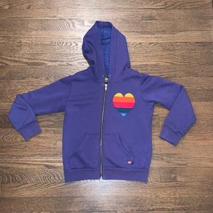 Aviator Nation purple zip up